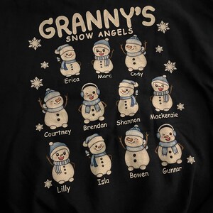 Personalized Christmas Grandma Sweatshirt, Custom Grandkids Names ...