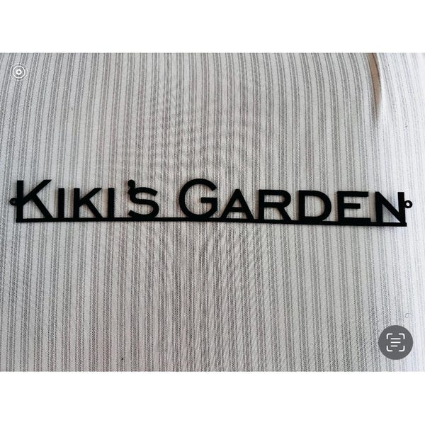 Metal Names Script Custom Metal Words - Personalized Laser-cut Metal Names - Script Wall ...