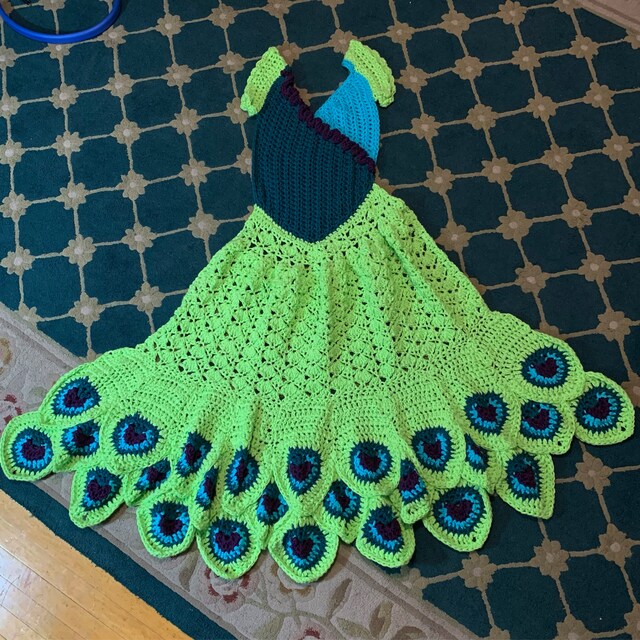 crochet peacock dress Princess Blanket Pattern PDF Instant Download Instructions, Toddler, Child, Adult Sizes Size:4X/5X Charter Club Women's 100% VM: Bridesmaid Champagne Handmade crochet 20 // 21