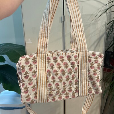 CPC Pink Sapphire Hand Block Printed Cotton Tissue Box Cover 5" X 5" X 5.5" Square Soft Reusable Boho Napkin Holder For Home Kitchen Dining Bathroom Office Cafe Spa Summer Thanksgiving - View #8