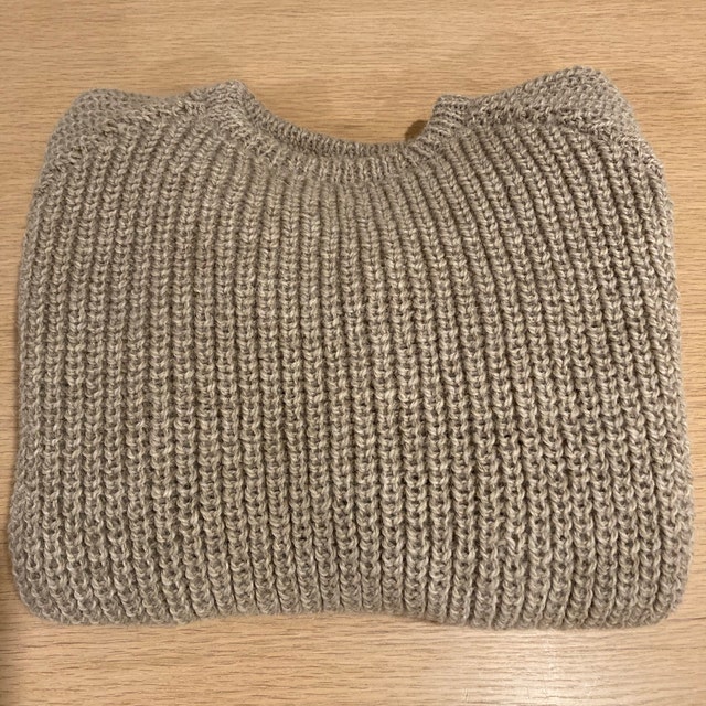 Mens Fishermans Rib Sweater Knitting Pattern Pdf Mens Ribbed