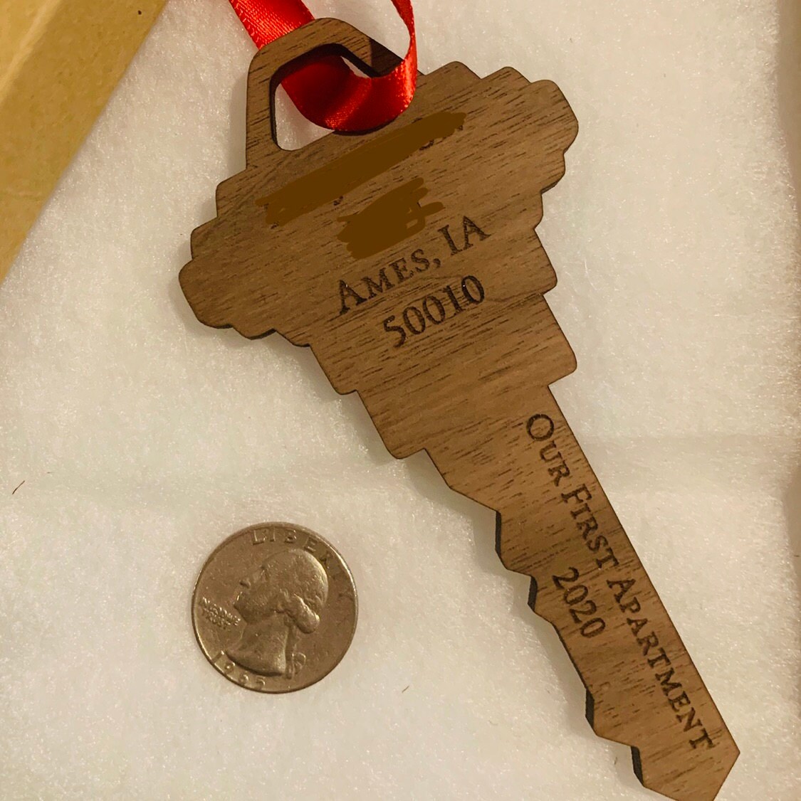 Our First Apartment Home 2025 holiday ornament - moving in together gift, Valentines Day | JW Design Studio