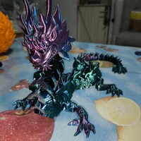 Flexi Print-in-place Imperial Dragon - STL File for 3D Printing - Etsy ...