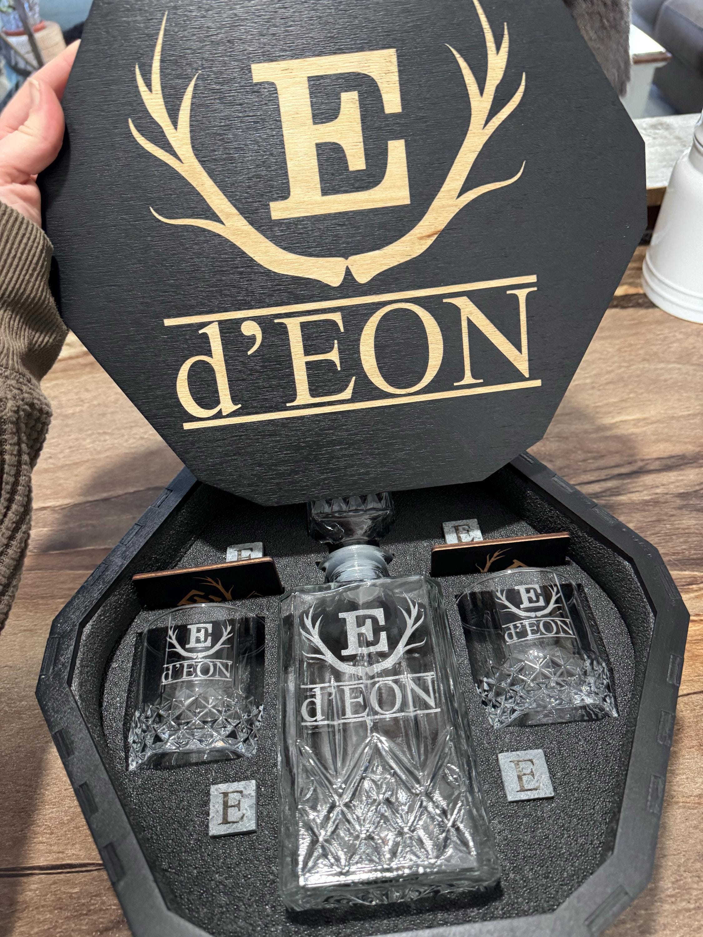 Personalized Glasses, Whiskey Decanter Set, Christmas Gift, Whiskey Stones, Bourbon Decanter Set, Whiskey Glasses, Fathers Gift, Gift fo Him
