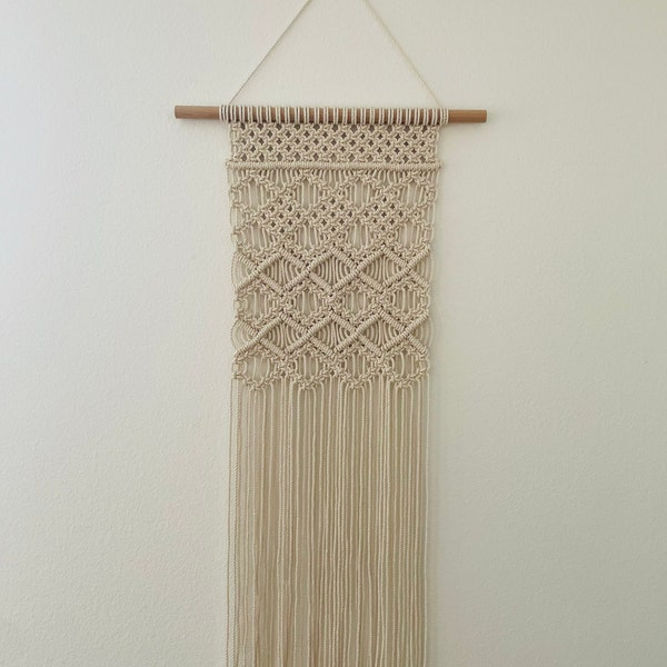 Macrame PATTERN - Written PDF and Knot Guide - Diy Macrame Wall Hanging ...