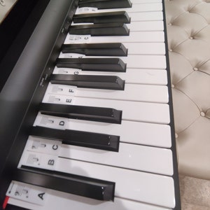 BEATBIT étiquettes de note de clavier de piano amovibles pour  l'apprentissage, en silicone, pas besoin d'autocollants, réutilisables et  livrés avec