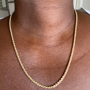 14k Real Gold Miami Cuban Link Chain Necklace 3mm 6.7mm | Etsy