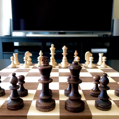 Walnut and Maple Chessboard