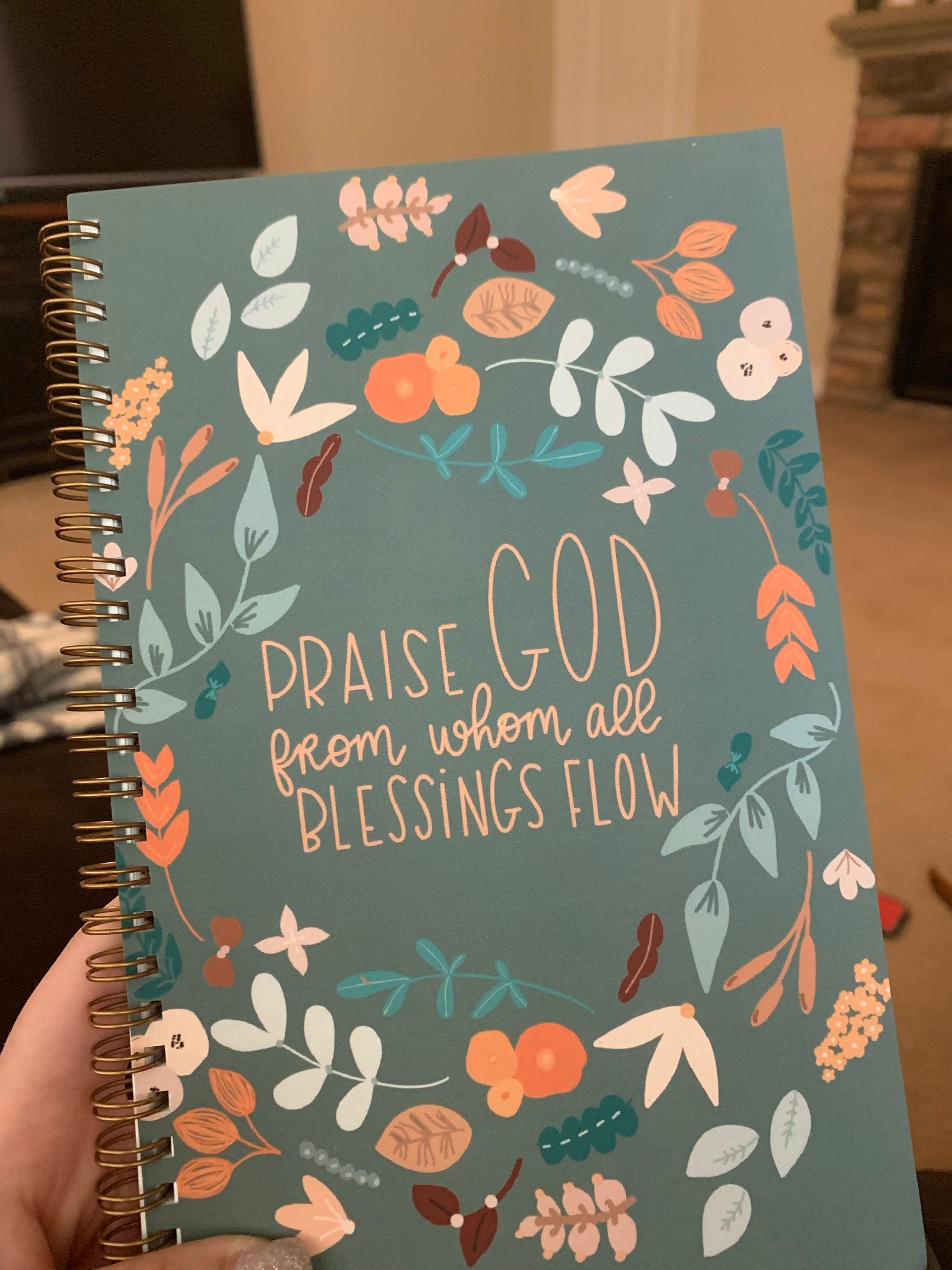 Spiral notebooks | Soft cover journal | Faith notebook | Praise God from whom all blessings flow