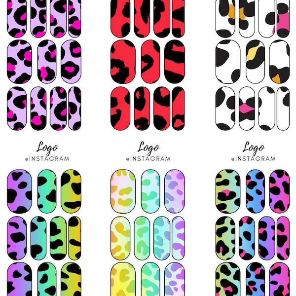 Digital Waterslide Nail Decal Template Instant Download Includes 1 Digital Waterslide Nail Decal Template Instant Download Includes 1