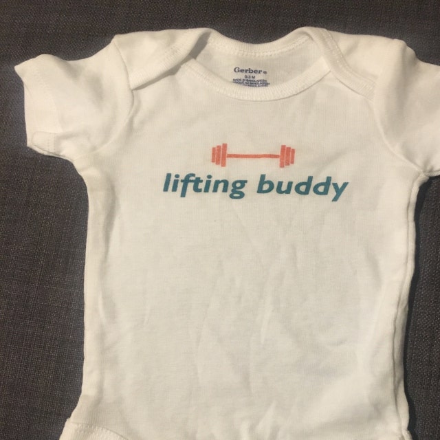 Funny Gym Baby Onesie Fitness Onesie Crossfit Baby Onesie Etsy