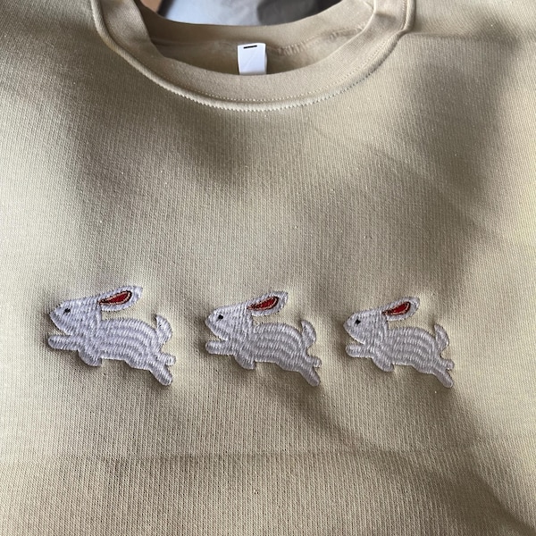 Bunny Graphic Round Neck Sweatshirt main image 0