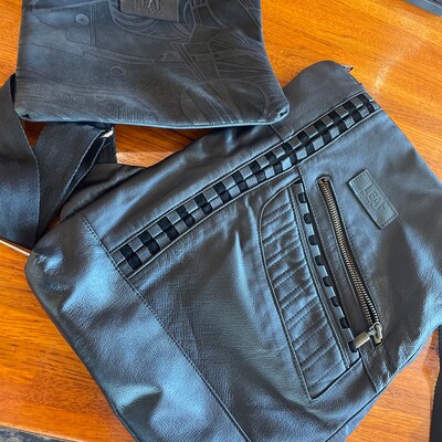Shearling Suede Leather Convertible Backpack main image 1