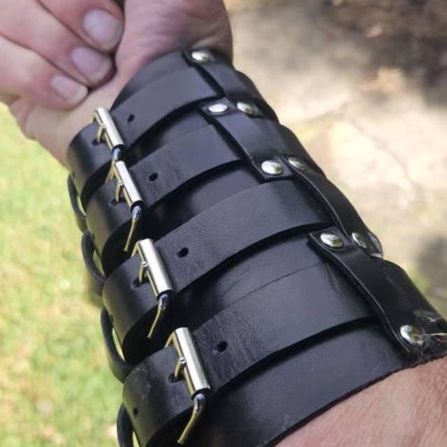 Leather Bracelet Zakk Wylde Style, Handmade, Made in Italy Various