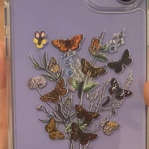 Vintage Butterfly Botany Phone Case For iPhone 16 15 14 13