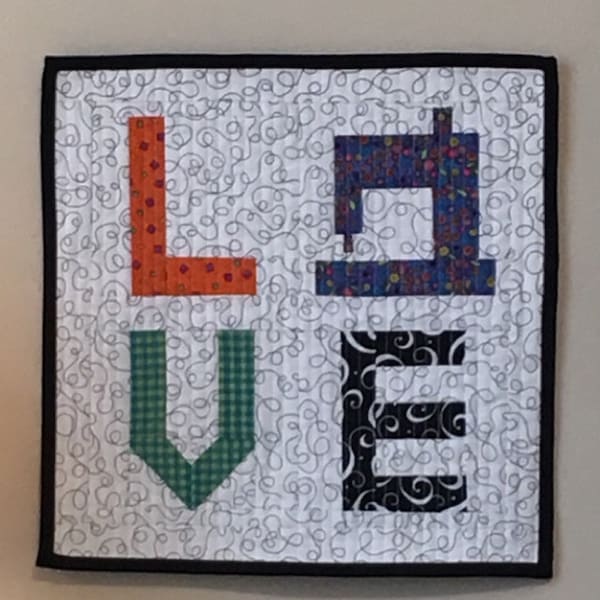 Sew in Love PDF Mini Quilt Pattern - Etsy
