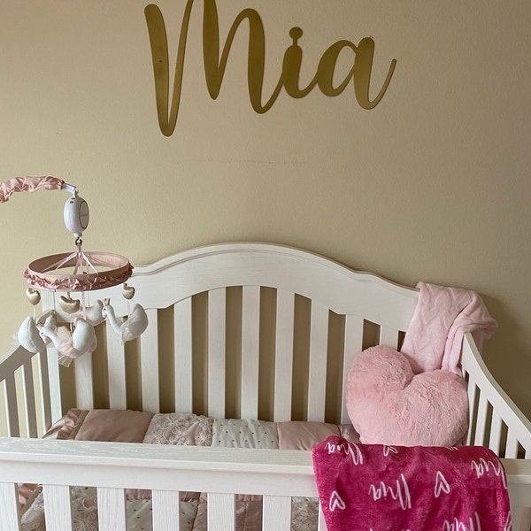 Custom Metal Name Sign | Nursery Wall Decor | Kids Room Decor | Custom ...