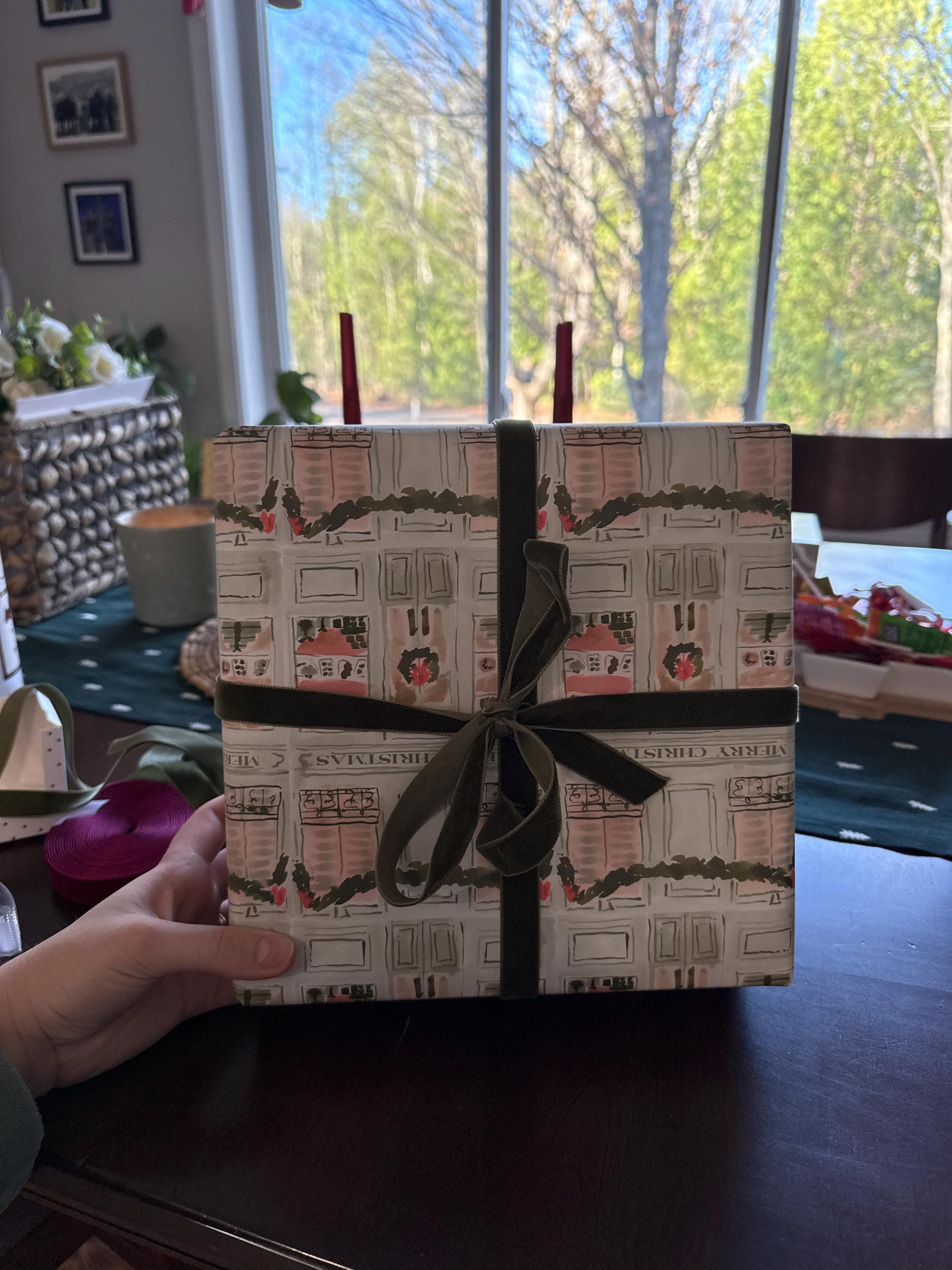 Wrapping Paper (MADE TO ORDER) Christmas Patisserie {Gift Wrap, Birthday, Holiday, Christmas}