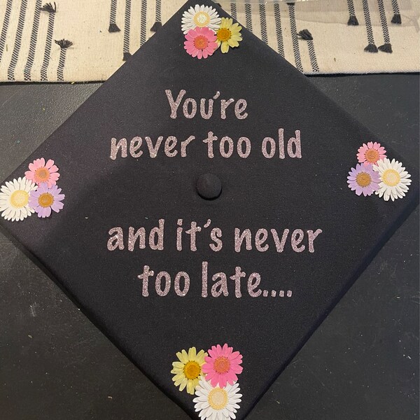 Custom Graduation Cap Iron on Transfer, Graduation Cap Decal, Custom ...