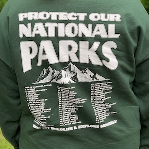 National Parks Crewneck Park Ranger Aesthetic Mountain Sweatshirt Retro ...