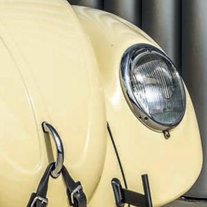 VW BEETLE Genuine Leather Rally Hood Securing Strap in Tan or