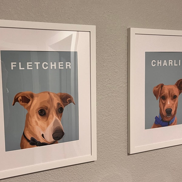 Turn Dog Into Cartoon Digital Gift Pet Lovers for Dogs Cats Drawing