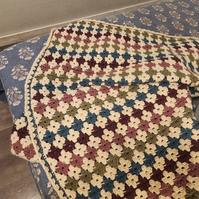 A customer's finished Colorful Granny Stitch Blanket Crochet Pattern