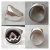 Anello con volpe, anello con sigillo da uomo in argento sterling Anello con volpe, anello con sigillo da uomo in argento sterling