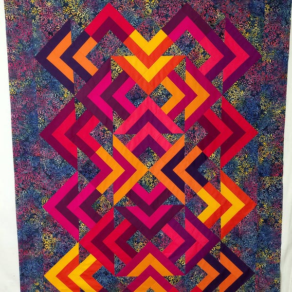 Nested Quilt Pattern Nested Cabins - Digital PDF Jelly Roll Quilt Pattern by Storied Quilts ...