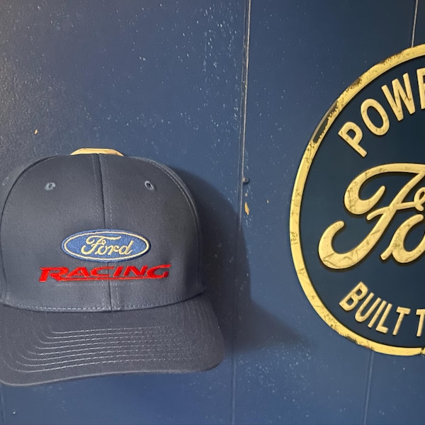 Ford Racing Logo Embroidered Design Flexfit 6277 Baseball Hat Cap - Etsy
