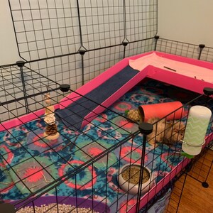 Guinea pig Hedgehog C&C cage 4x2 w Loft Ramp and Stand: Indoor | Etsy