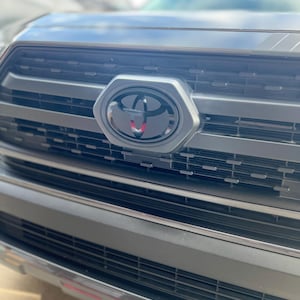 2019-2024 Toyota RAV4 Front Stealth Emblem Vinyl Overlay Decal Sticker Cover