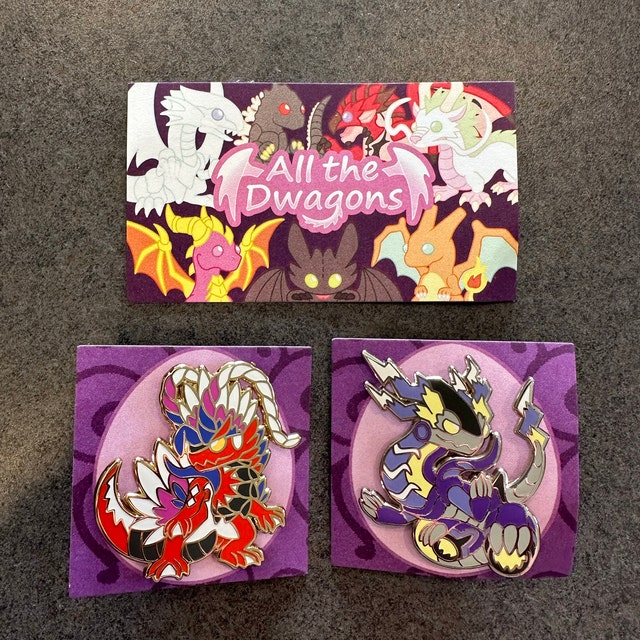 Pokemon Scarlet and Violet Pins Koraidon Pin Miraidon Pin -  Denmark