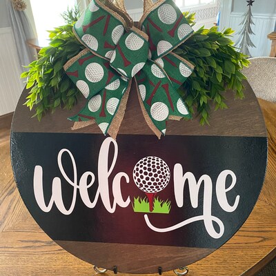 Front Door Decor Funny Door Sign Welcome Just Kidding Please Go Home ...