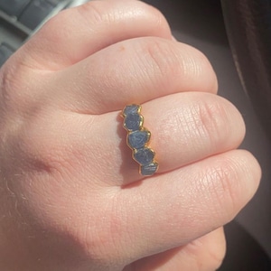 Customer photo from Sharill, Sterling Silver Textured Extra Wide Ring in Semi-Polished