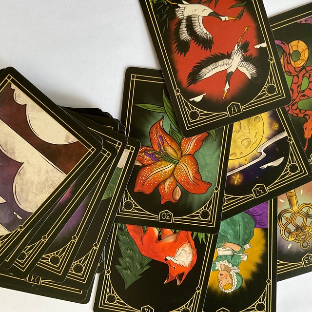 Lumiere Lenormand Deck, 36 Card Deck With Unique Border Lumiere Lenormand Deck, 36 Card Deck With Unique Border