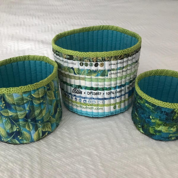 Tub Family Sewing Pattern: Fabric Baskets in 3 Size (instant PDF ...