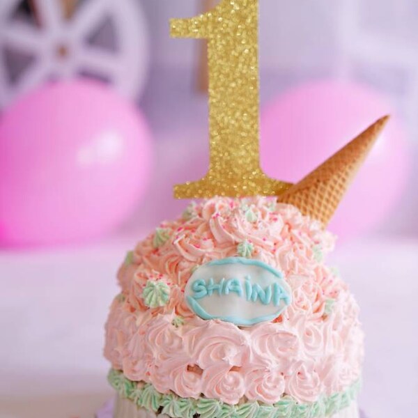 1 Cake Topper, First Birthday Cake Smash Cake Topper, One Cake Topper ...