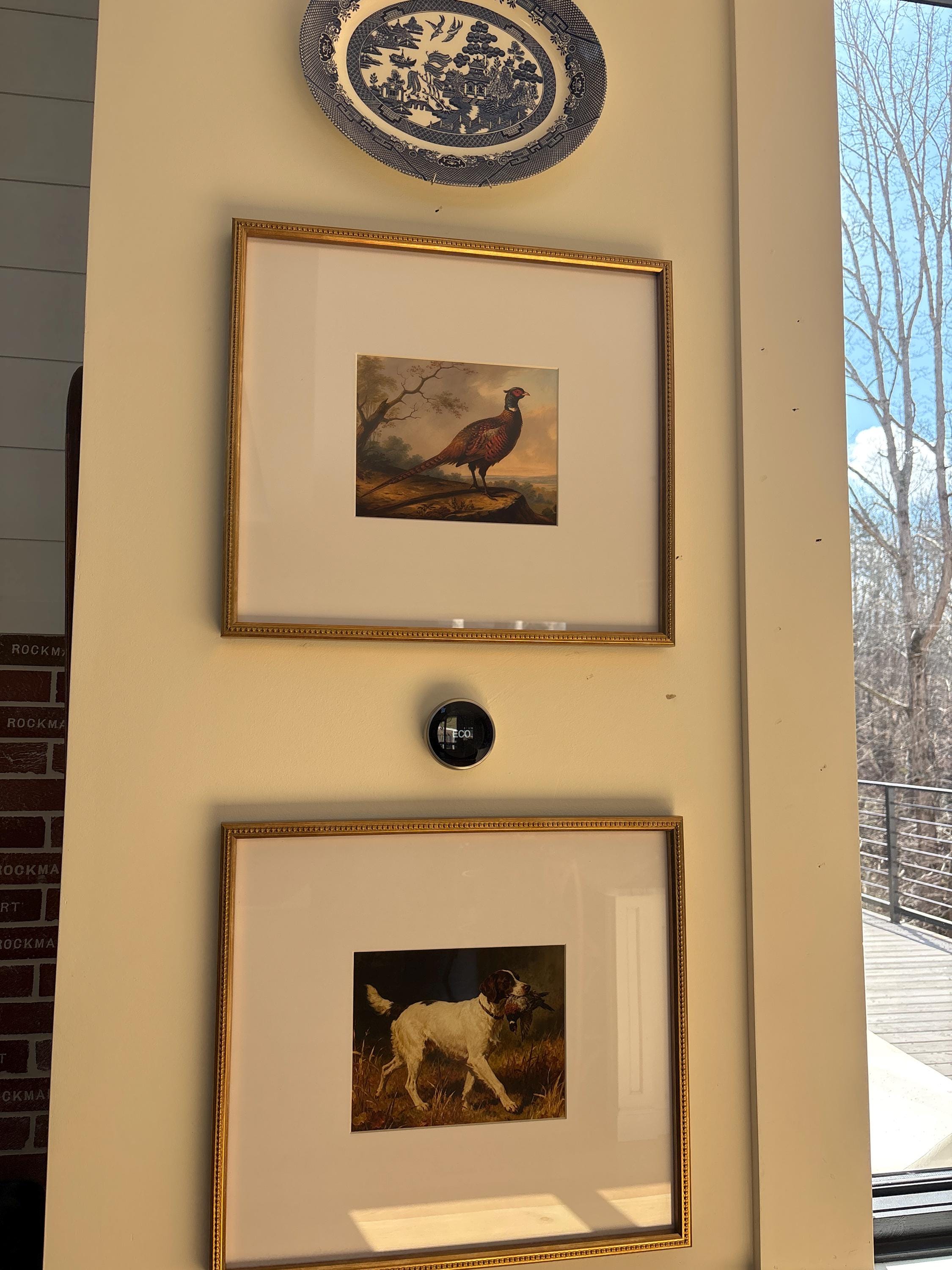 Customer photo — Vintage Pheasant Print - Bold Framed Game Bird Artwork | Rustic Wall Art