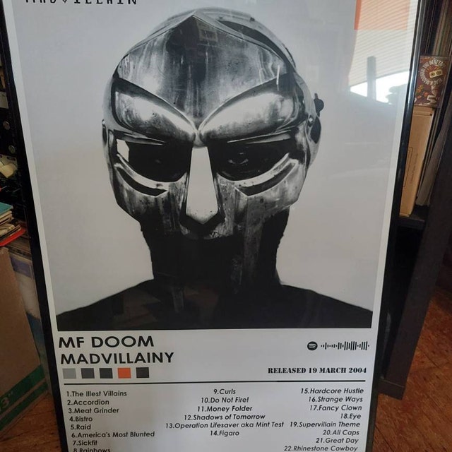 MF Doom Poster Print | Madvillainy Poster | Music Poster | Album