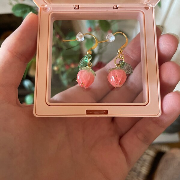 Cherry Earrings For Women, Fruit Charm Earring 3D Cherry