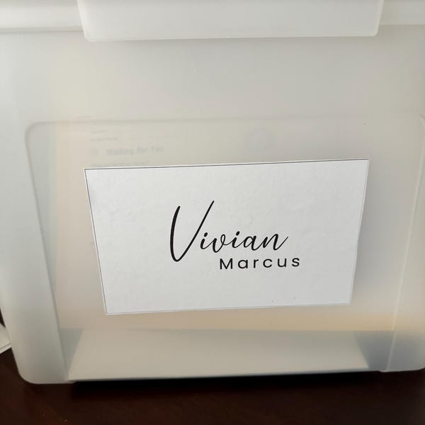 Memory Box Label School Years Pages Baby Keepsake Folder File Tab Cover ...