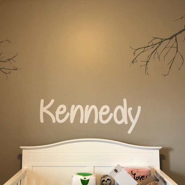 Personalized Custom Girls Name Vinyl Nursery Wall Decal 1103 - Etsy