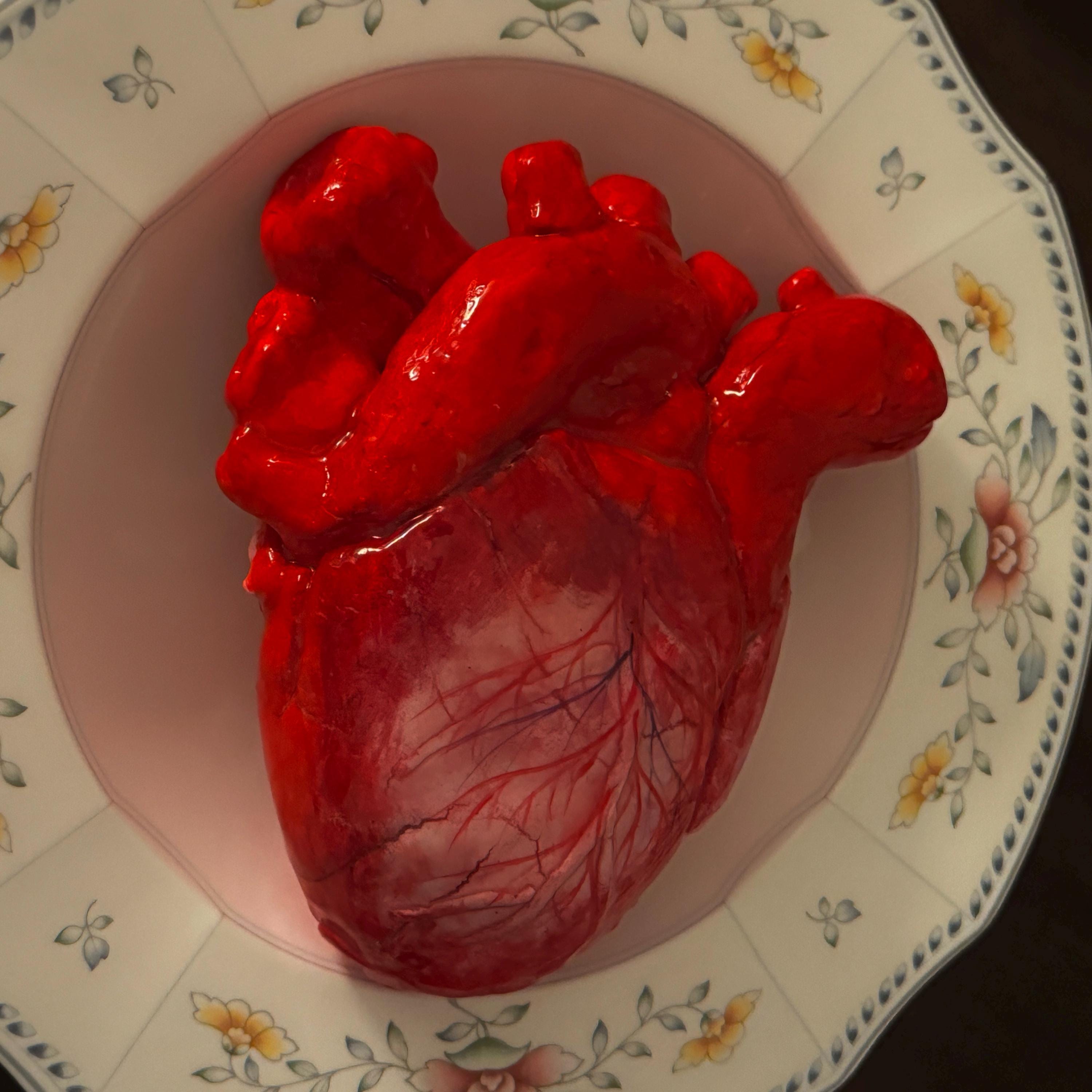 Life Size Human Heart,Handmade Heart,Realistic Heartc,Bloody Heart