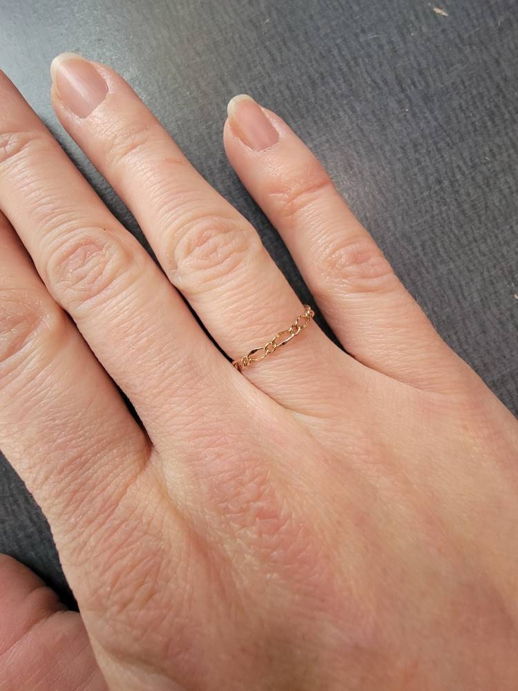 Dainty rose gold ring minimalist dainty simple gold rings best gift for her
