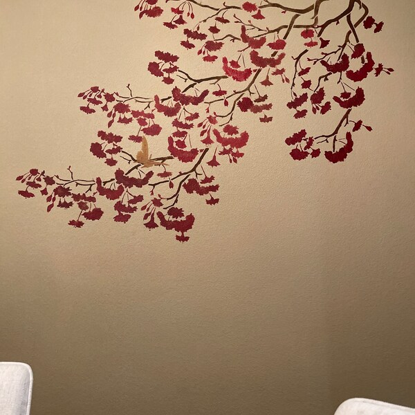 Stencil Cherry Blossoms - Tree Branch Stencil for Walls - Nature ...