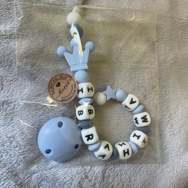 Attache tetine garçon | Kids and Crea