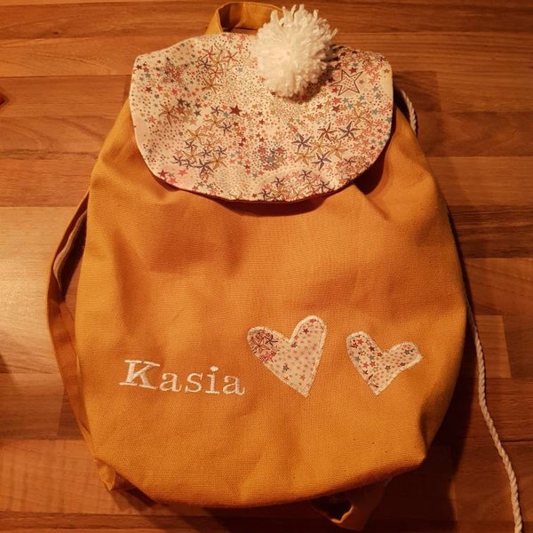 Sac à Dos Enfant Personnalisable Avec Nom Brodé - Velours Côtelé, Pour Crèche, école, Voyage - 8