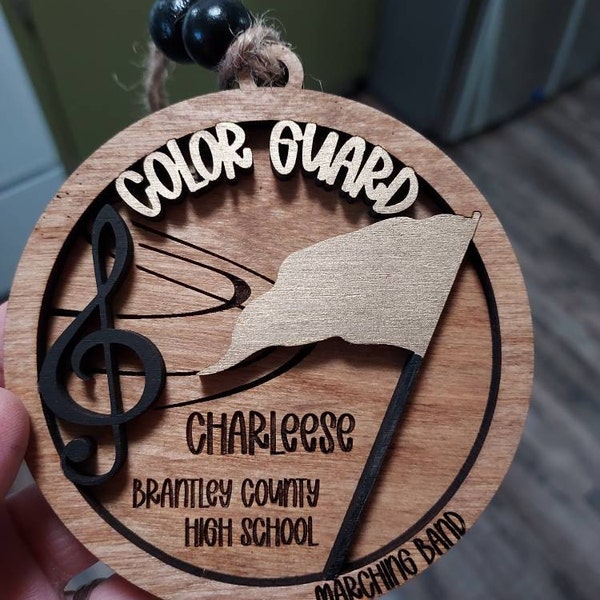 Personalized Marching Band Senior Christmas Tree Ornament Custom Band ...