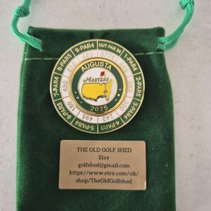 Fabulous 2025 Masters Enamelled Coin Golf Ball Marker With
